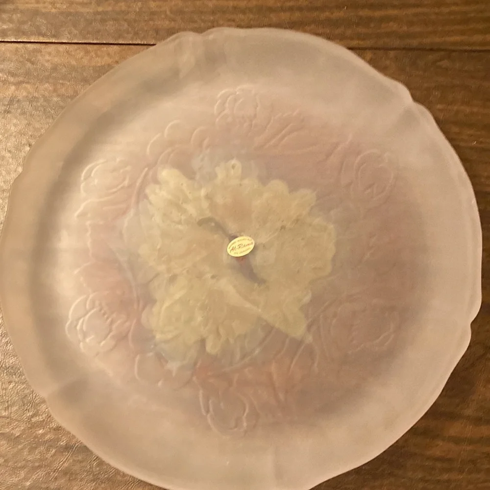 AL-RAMA Vintage Round Plater Hand Painted Made in Israel NWOT